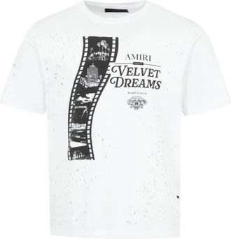 Amiri Film Shotgun Tee - Heren - T-shirts - Wit - M - Katoen - Tops