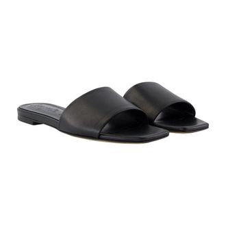 Aeyde Womens Slide Black Calfskin Sandal