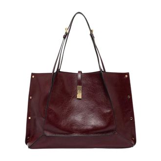 Pollini Tote Bag - Dames - Tassen - Bruin - Maat: ONE Size Leer