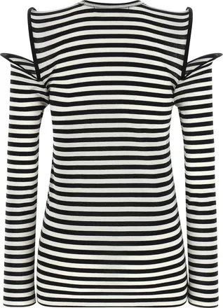 Junya Watanabe Womens Bicolor Cotton T-Shirt