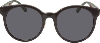Gucci Grey Round Ladies Sunglasses GG0416SK 002 55
