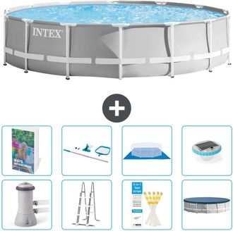 Intex Piscina Prism Frame Redonda - 427x107 Cm - 9-piezas S595