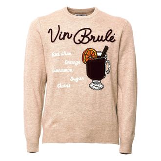 MC2 Saint Barth Heron Embroidered Recipe Crew Neck Sweater