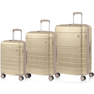 Champs Luggage Linen II / 3-Piece Luggage Set / Ivory