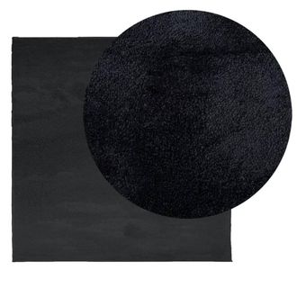 Berkfield Home Rug OVIEDO Short Pile Black 240x240 cm | Size: Medium