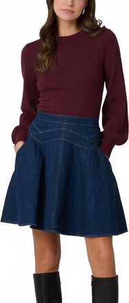 Shoshanna Womens Matilda Dress In Burgundy