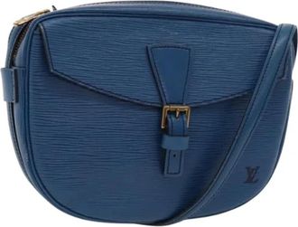 Louis Vuitton Tweedehands leren Louis Vuitton tassen - Dames - Vintage Schoudertas - Blauw - ONE Size - Leer - Vintage