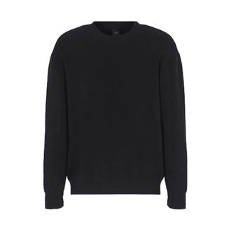 A|X Armani Exchange Long Sleeve Tops, male, Black, Size: XS Casual Sweater