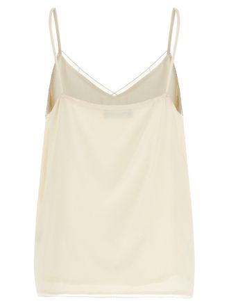 Fabiana Filippi Filo Diamante Tank Top - Cream