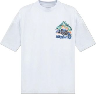 AllSaints Hombre, Camisetas, Azul, Talla: L