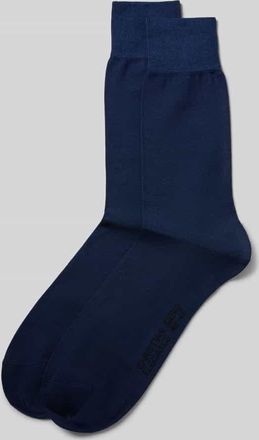 Christian Berg Socken mit Label-Print im 2er-Pack in Dunkelblau, Gr&ouml;&szlig;e 39/42