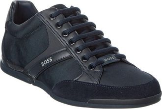 HUGO BOSS Saturn Canvas & Leather Sneaker