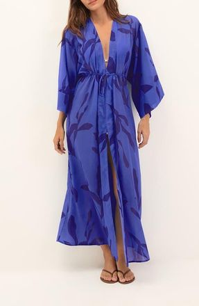 Vix Yumi Long Cotton Cover-Up in Multi at Nordstrom, Size Medium