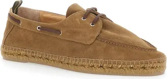 Castaner Mens Espadrilles Brown Suede Calf Leather Shoe