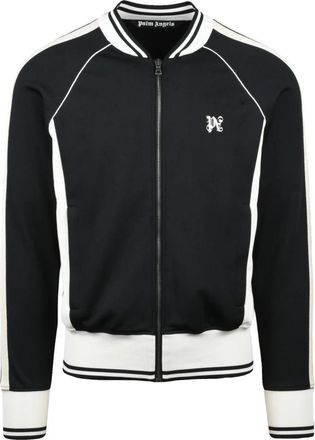 Palm Angels Giubbotto Felpa - Heren - Vesten met rits - Zwart - L - Polyester - Hoodies & sweatvesten