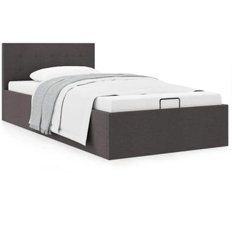 vidaXL Giroletto Idraulico Contenitore Grigio Scuro Tessuto 100x200cm - Vidaxl