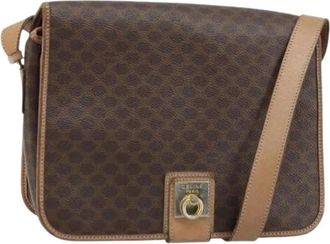 Celine Pre-owned Cross Body Bags, female, Brown, Size: ONE SIZE Pre-owned Vintage Shoulder Bag