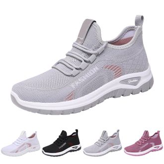 Generic Trainers Womens White Trainers Womens Slip On Walking Shoes Breathable Sports Shoes Non-Slip Jogging Shoes Lightweight Running Shoes Elegant Low Shoes