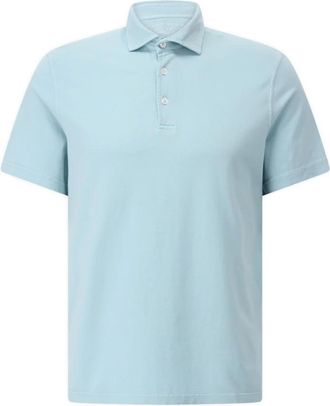 Fedeli Tops, Heren, Groen, 4Xl, Katoen, Jersey Polo Shirt Klassieke Stijl