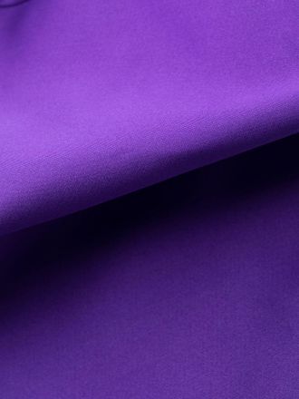 P.A.R.O.S.H. Ostrich-Feather Trim Satin Dress - Violet