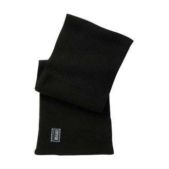 Versace Jeans Couture Scarf with Logo Patch - female - Versace Jeans Couture - Winter Scarves - Black - ONE SIZE - Accessories