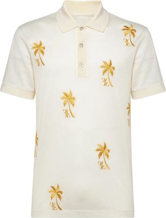 Billionaire Boys Club Polo Shirt Palms - Heren - Polos - Wit - 3XL - Katoen - Tops