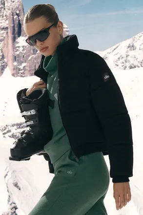 Alo | Sweatshirt Puffer in Black, Size: Medium