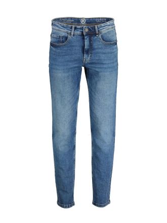 Lerros 5-Pocket-Hose LERROS LERROS CONLIN 5-Pocket Stretch-Denim, SLIM FIT, unifarben CONLIN, Herren, Gr. 32, L&auml;nge 34, blau (sports blau), 99% Baumwolle, 1%