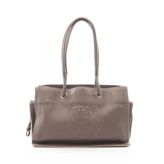Loewe Beige Leather Handbag Tote Bag (Pre-Owned)