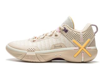 Li-Ning Wade Shadow 6 Mens Lightweight Breathable Anti Slip and Rebound Professional Basketball Game Shoes Khaki US 13/ UK 12