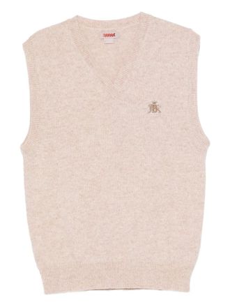 Baracuta Shetland vest - men - Virgin Wool - M - Neutrals