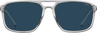 HUGO BOSS Occhiali da sole squadrati - Bianco