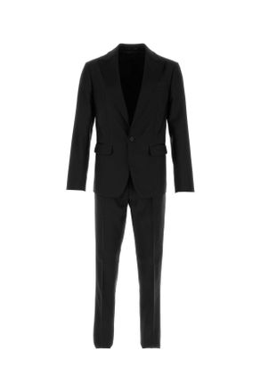 Dsquared2 Black Virgin Wool Blend London Suit