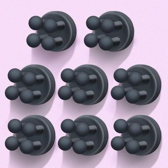 OEM Juego De 8 Ganchos Autoadhesivos Para Maquinillas De Afeitar Y Cepillos De Dientes: Soportes Para Ba&ntilde;o Y Cocina, Sin Necesidad De Taladrar, Impermeabl