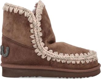 Mou Eskimo 18 Glitter Logo - Dames - Winterlaarzen - Bruin - 41 EU - Wol - Schoenen