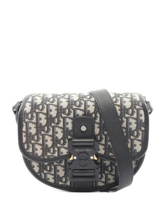 Dior 2010s Gallop Oblique shoulder bag - women - Canvas/Calf Leather - One Size - Neutrals