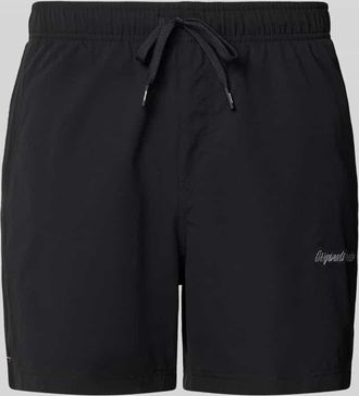 Jack & Jones Jack & Jones Badehose mit Label-Stitching Modell MAUI in Black, Gr&ouml;&szlig;e XXL