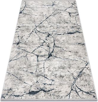 RugsX Rugsx - Alfombra Tuls Estructural, Franjas 51320 Moderna, M&aacute;rmol Marfil / Azul Beige 180x270 Cm