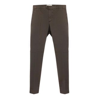 BRIGLIA 1949 Chinos, male, Brown, Size: 2XL Belt Loops Trousers