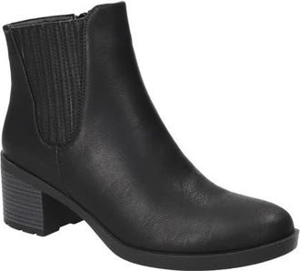 Easy Street Tulsa Faux Leather Bootie in Black at Nordstrom, Size 6.5