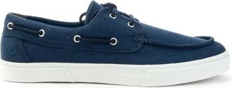 Timberland Sailor Schoenen - Heren - Bootschoenen - Blauw - 41 EU - Katoen - Schoenen