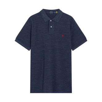Polo Ralph Lauren Polo Shirts, male, Blue, Size: XL Iconic Mesh Polo Shirt