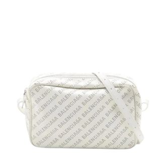 Balenciaga Pre-owned Cross Body Bags, female, White, Size: ONE SIZE Pre-owned Vintage Shoulder Bag