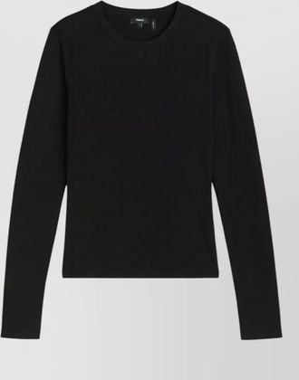 Theory long sleeve knitted top