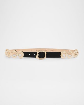 Streets Ahead Interlocking Ring Leather Belt