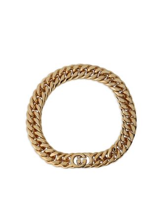 Gucci interlocking-chain G-motif necklace - Goud