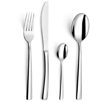 Amefa Juego De Cubiertos De Acero Inoxidable De 24 Piezas - 462056 - Amefa