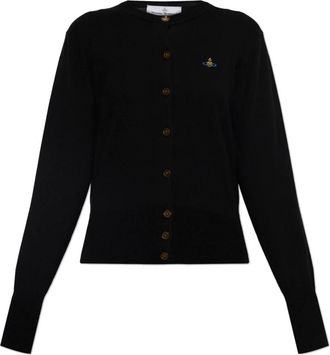 Vivienne Westwood Bea Cardigan - Dames - Vesten - Zwart - L - Katoen - Truien & Vesten