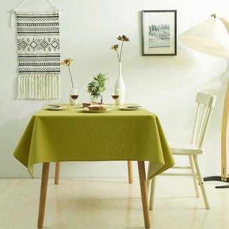 OEM Mantel Lavable Antimanchas, 4xl, 140220cm, Mantel Rectangular Impermeable, Jardines, Color Liso, F&aacute;cilmente Impermeable, Mantel De Color Liso