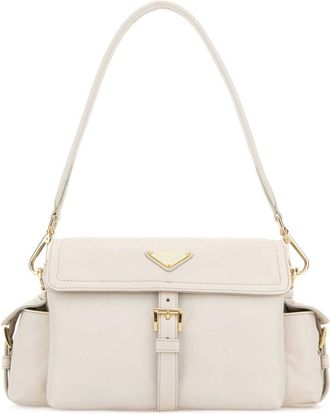 Prada Natural Logo Medium Shoulder Bag